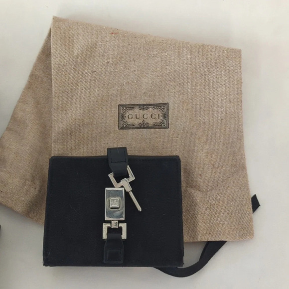 Gucci monogram logo silver lock wallet - Picture 13 of 13